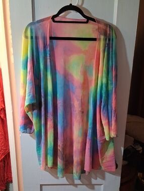 Tie-Dye Lightweight Women's Swim Coverup